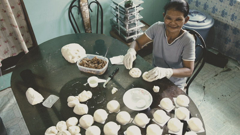 kleine Bäckerei in Südostasien