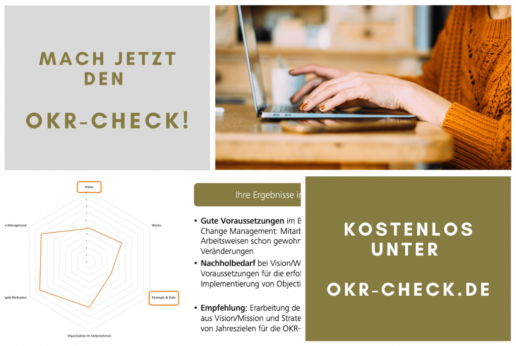 Der OKR-Check ist kostenlos und unverbindlich, gehe einfach auf OKR-check.de