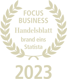 Auszeichnungen 2023: Handelsblatt, FOCUS BUSINESS, brand eins - statista